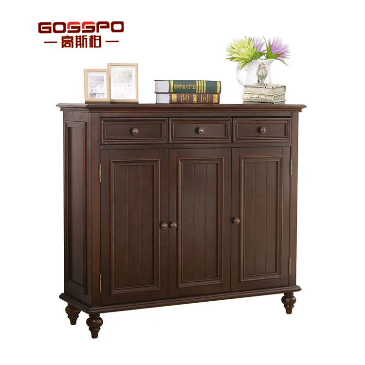 Guangdong Antique Wooden Furniture shoe cabinet