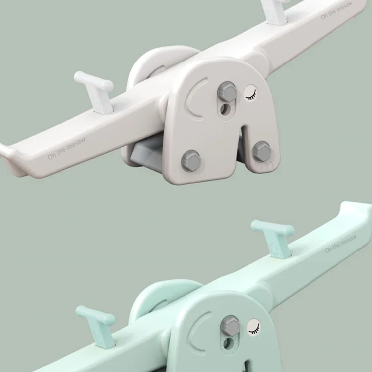 white plastic seesaw party rental balance beam