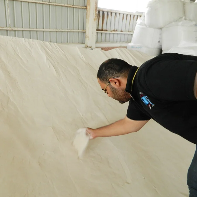 Mass Production White Pure Fine Grained Sand Power Silica Sand  In Egypt