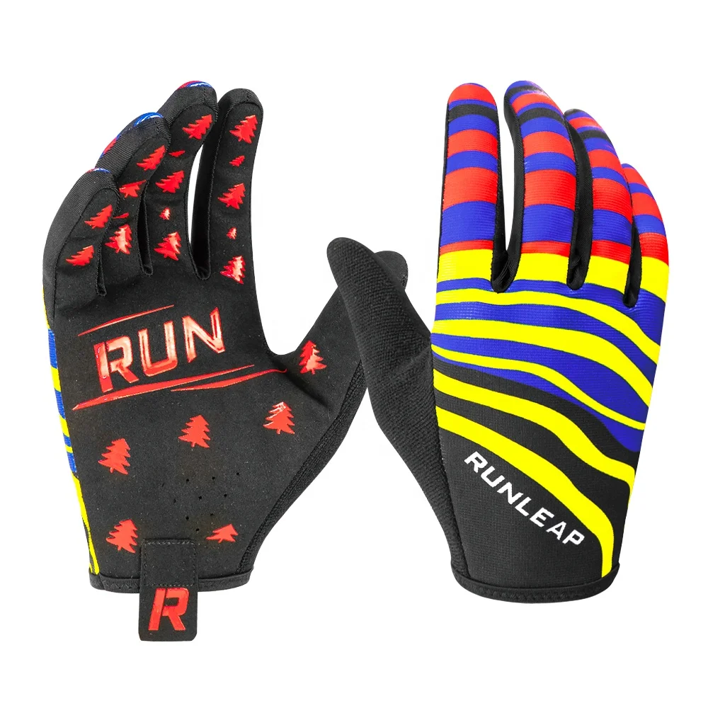 2022 new Summer Microfiber Palm Mountain Bike Bicycle Downhill Cycling Motocross Sports Gloves Full Finger BMX