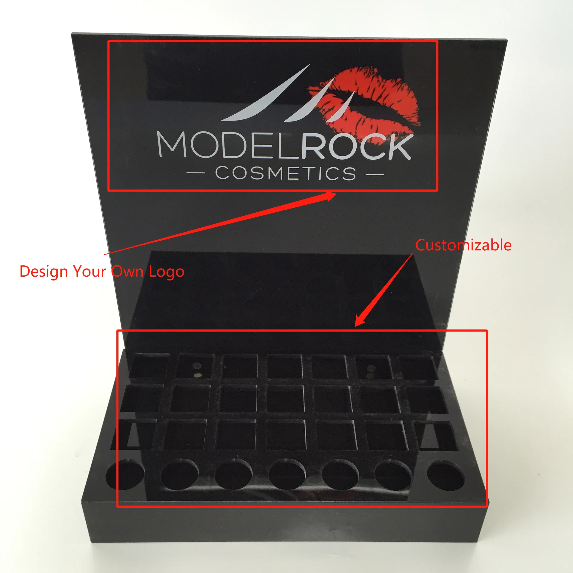 Color Contact Lenses Desktop Display Stand Acrylic Beauty Lens  Package Boxes Custom Logo contact lens display racks