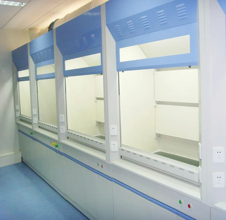 Exhaust Fume Cupboard PP/all steel fume hood