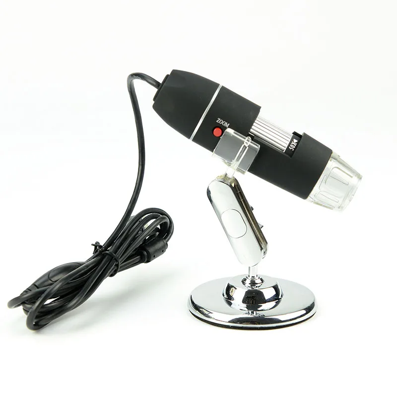 Оптический зум 500x 1000x 1600x 8-light USB цифровой программное обеспечение измерительный микроскоп