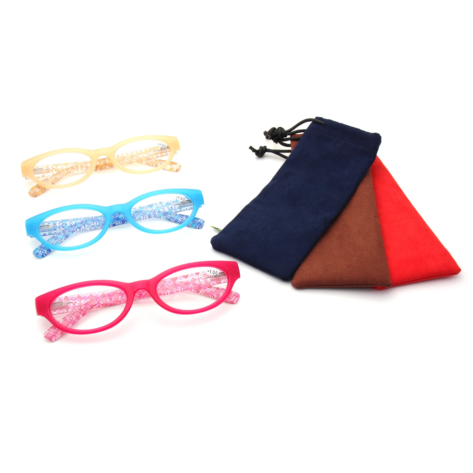 EUGENIA 2022 Fashion Custom Logo Reading Glasses Wholesale PC Frame AC Lens Women Reading Glasses Made In China