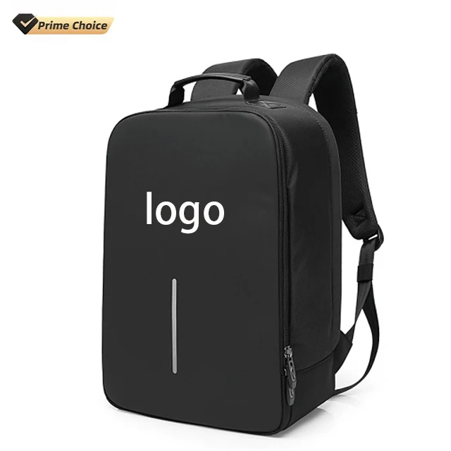 BSCI ergonomics waterproof 15.6 inch nylon USB reflective tape daily life school bags unisex office computer laptop bag backpack