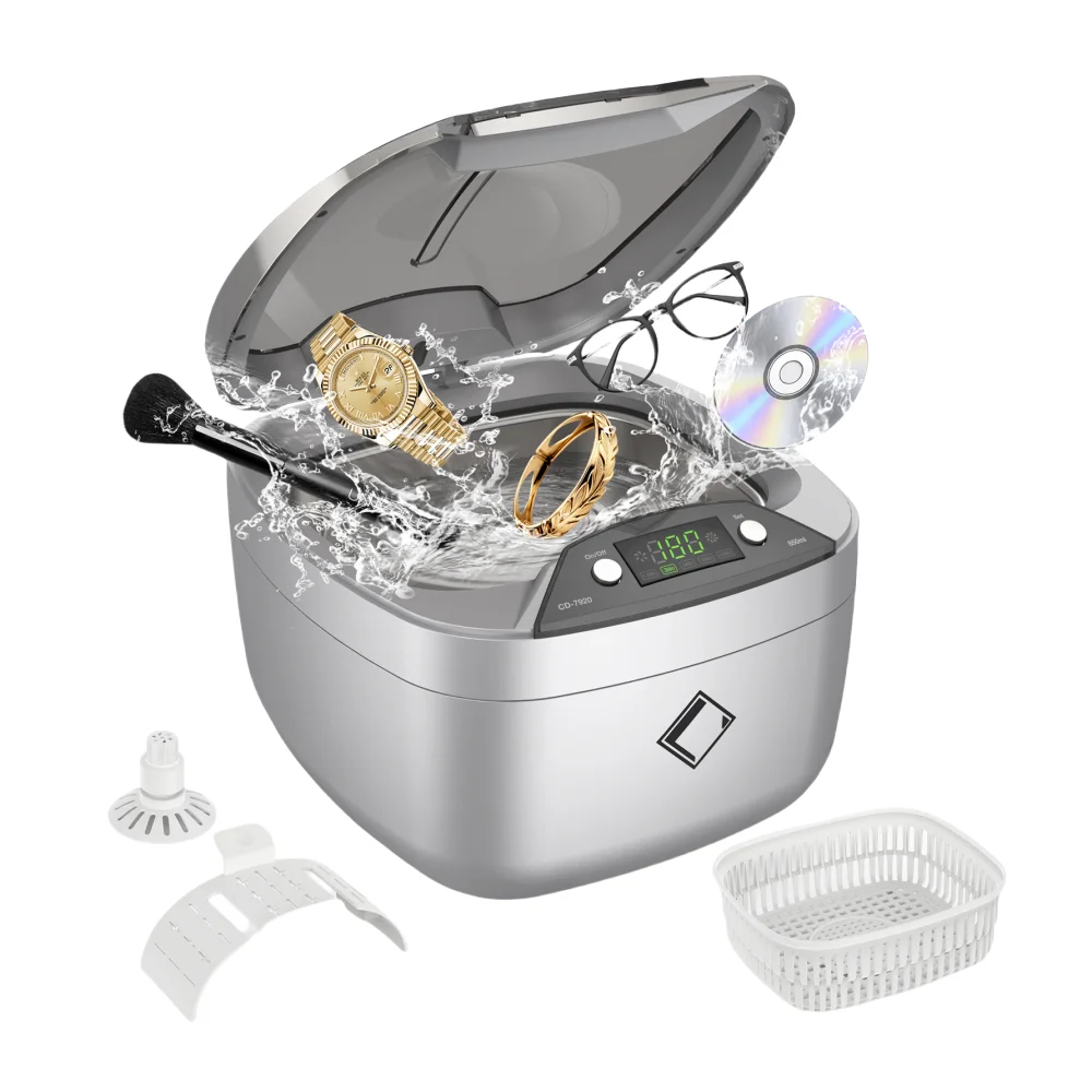 Ultrasonic Glasses Cleaner High Frequency Vibration Wash Ultrasonic Jewelry Ring Toothbrush Makeup Cleaning Machine