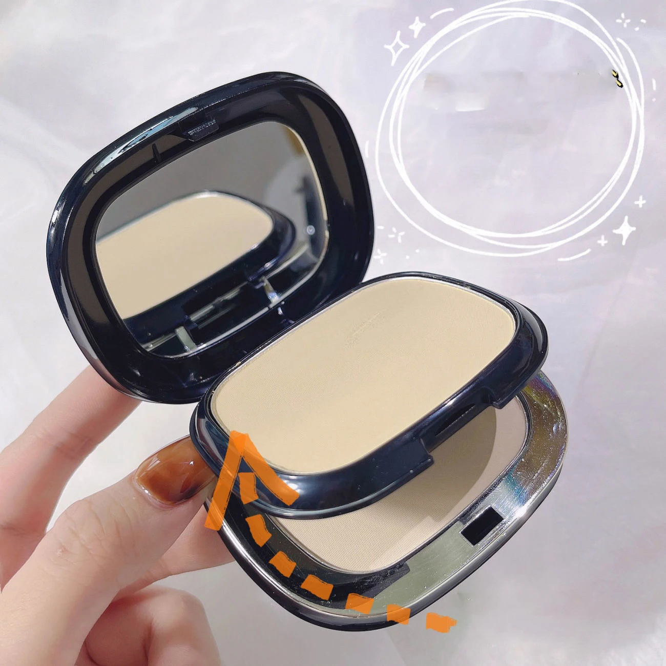 AloBon Face Powder Palette Foundation Matte Makeup Korean Whitening Waterproof Mineral Pressed Powder