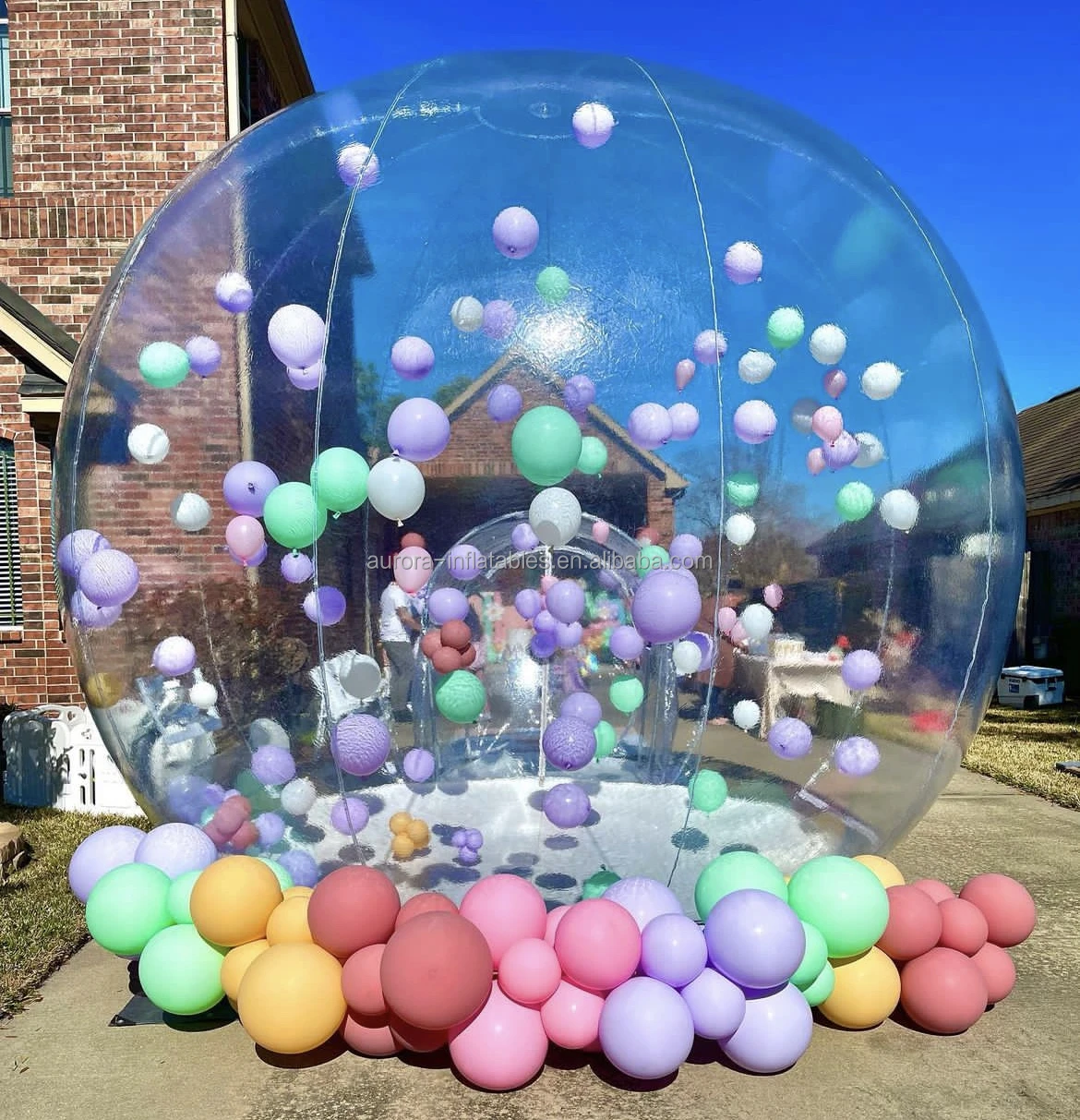 Outdoor Wholesale balloon party ideas commercial transparent dome tent inflatable bubble balloons house