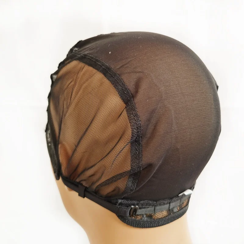 Wholesale Black Stretchable Adjustable Breathable Ventilated Mesh Dome Wig Cap Manufacturer For Making Wig