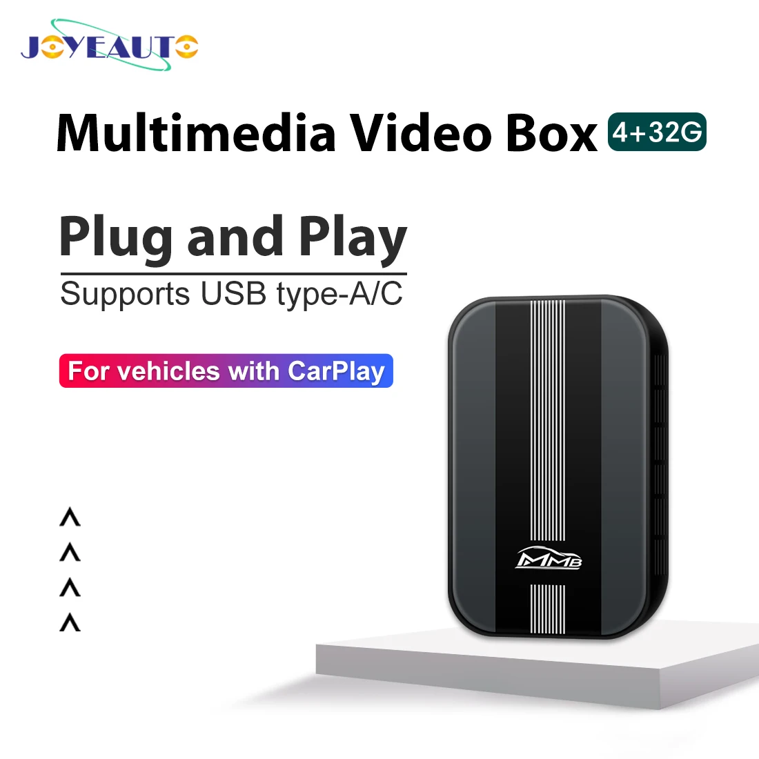 
CarPlay AI Box MMB Android USB CarPlay Dongle 4GB 32GB Joyeauto CarPlay AI Box Smart for Universal 