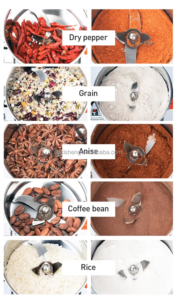 150g automated stainless steel spices dry herb grinding cumin spice grinder mill machine for sale