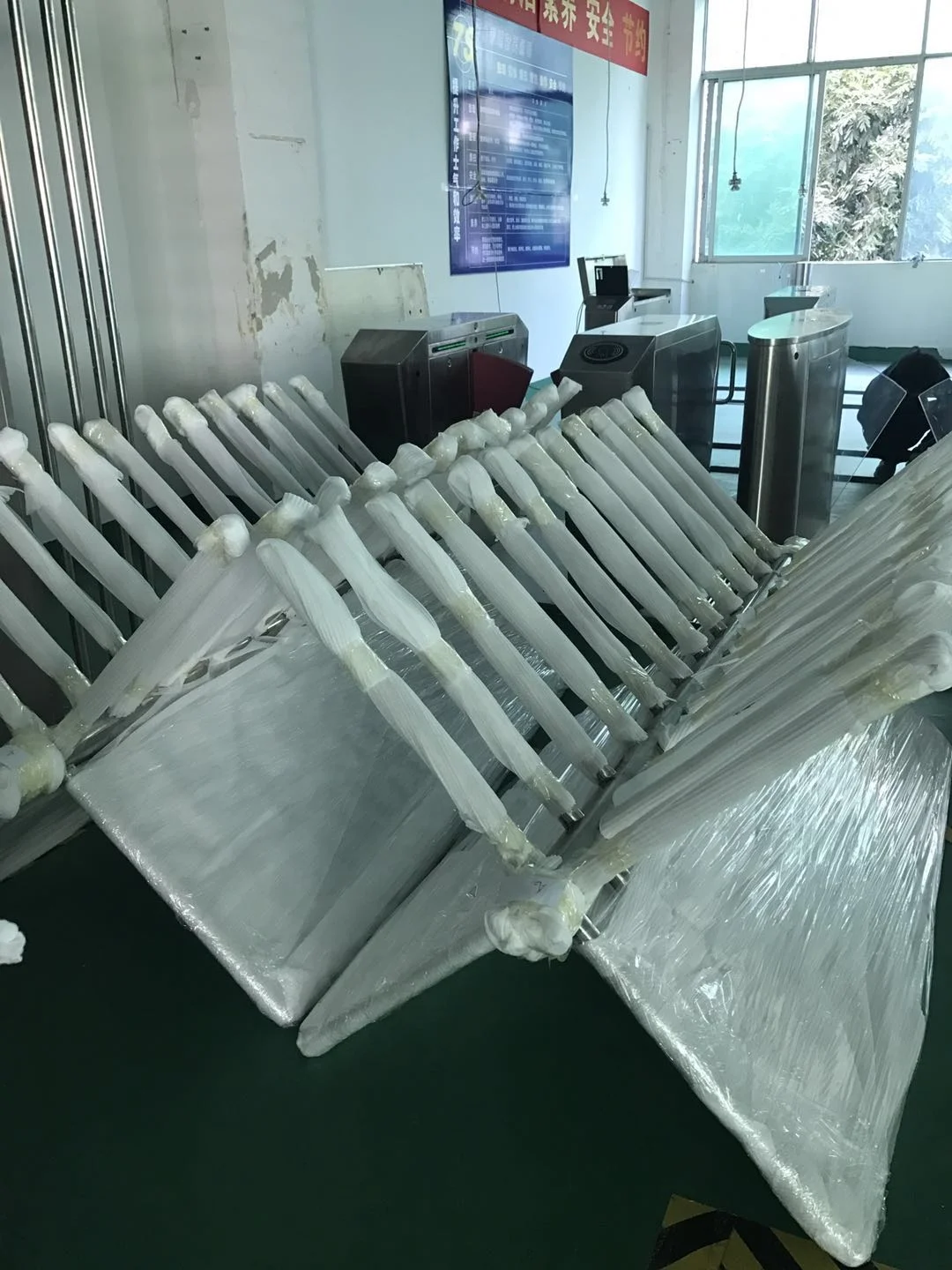 
Newly Full Height Turnstile Price Automatic Mechanism Bank Security Gate 