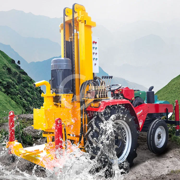 OCEAN Water Hole Drill Rock Machine Track Mounted Well Portable Drill Rig with Compressor
