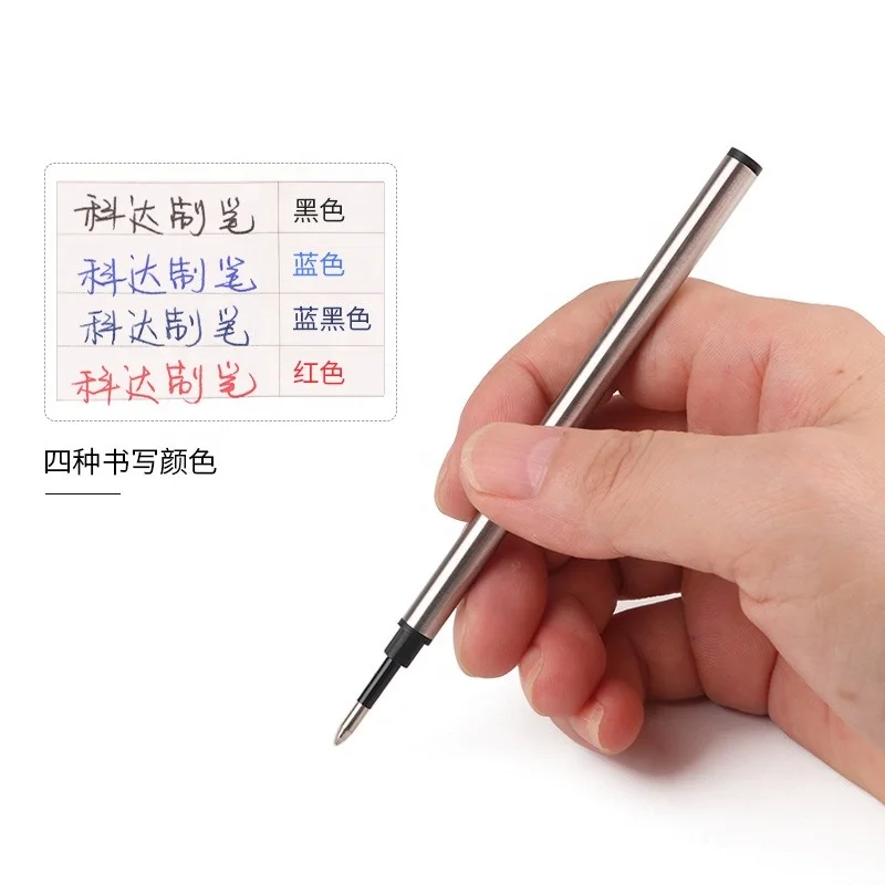 Wholesale metal bead pen refill custom logo  Replacement ballpoint pen refills