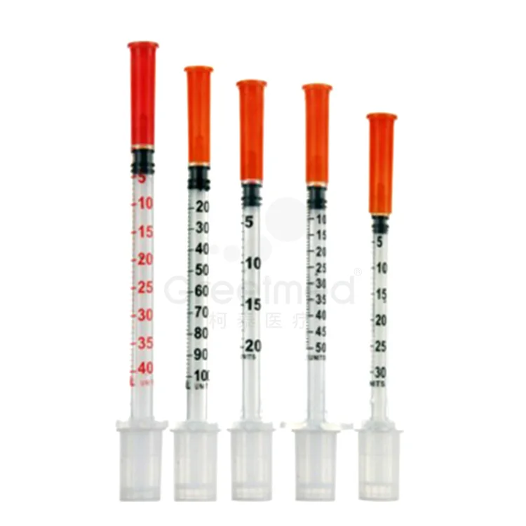 Caja de 100 jeringas insulina 6 мм 31 г с aguja jeringa медицинские расходные материалы