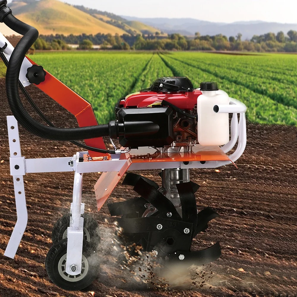 Agricultural Machinery Farm Hand Push Two Stroke or Four Stroke Mini Cultivator Tiller
