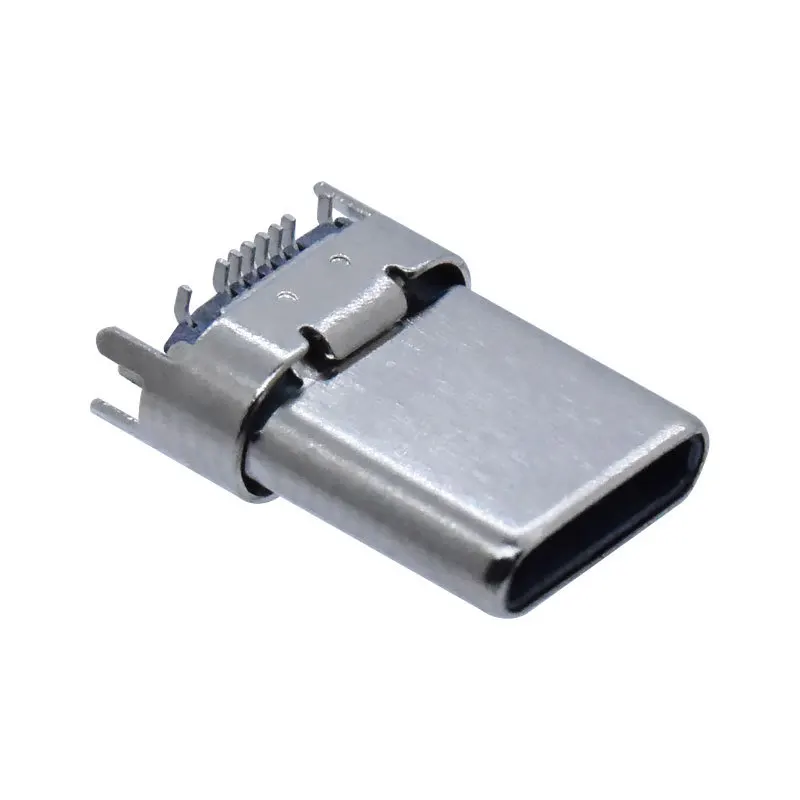 USB 3.0 Type C Male Connector 16 Pin Vertical 10.95mm SMT 180 Degree Male Socket for Fast Charging