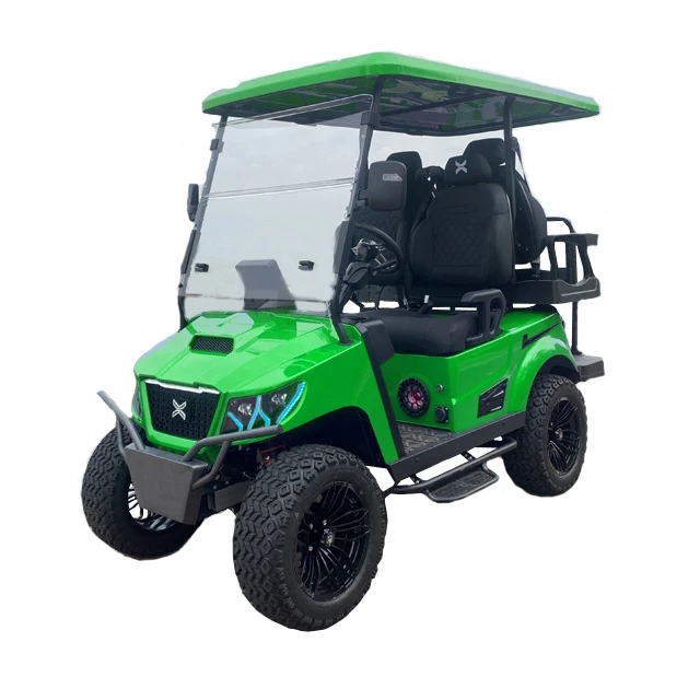 TOP GOLF  Brand Lifted 4 Passenger Golf Car Brand Hunting Buggy New 4 Wheel Electric Club Car Golf Cart For Sale