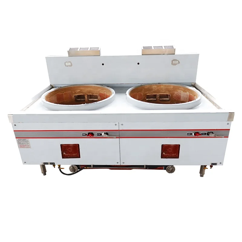 Heavy Duty Chinese Wok Burner Stand 2 Burner Commercial Gas Stove For Restaurants