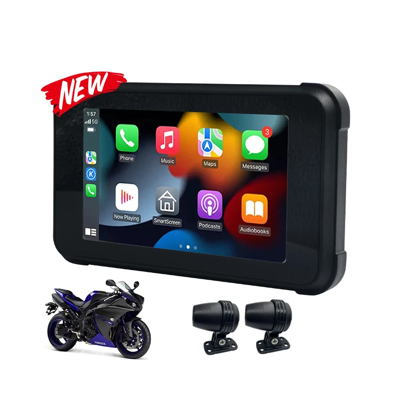 5 inch Linux system universal car stereo 1024*600 waterproof IP67 screen car player built-in GPS Motorcycle radio