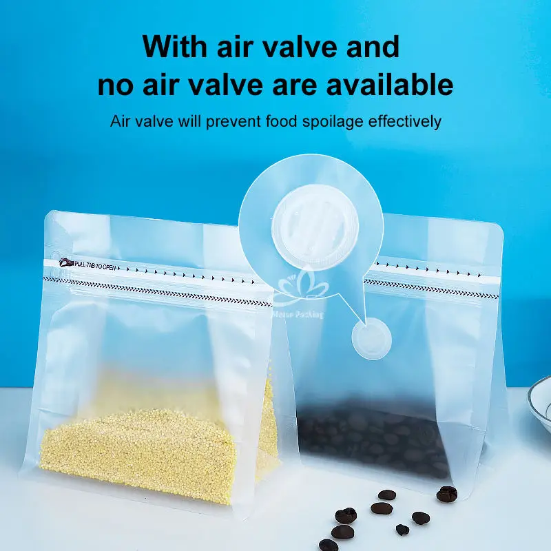 Wholesale aluminum foil coffee package flat bottom gusset 12oz one way valve custom printed coffee bag