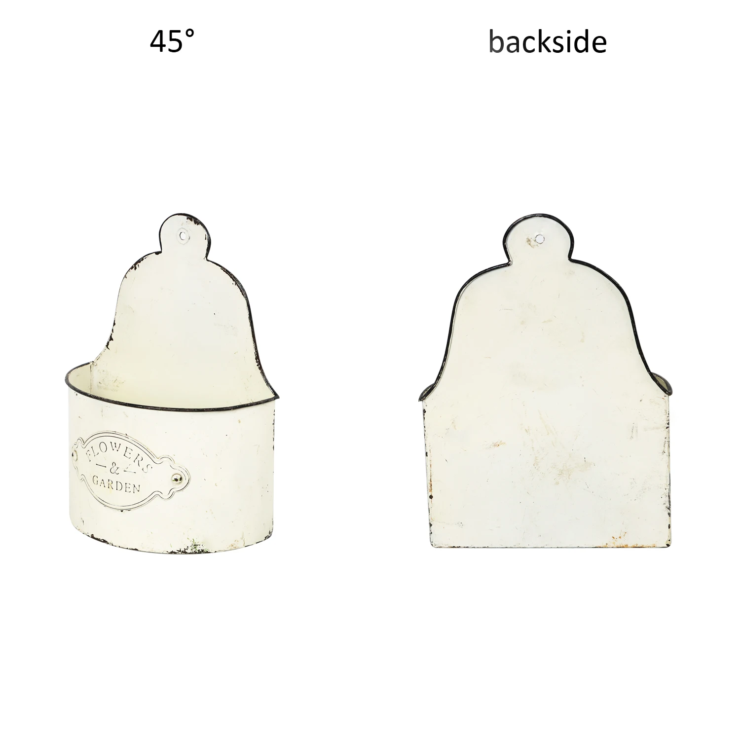 Geometric Wall Decor Container Succulent Plants Air Plant Mini Cactus White Metal Hanging Planter Vase