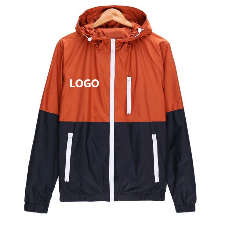 2021 wholesale spring clothing custom logo pullover teenager coat thin sun protection ski jacket men sport jacket