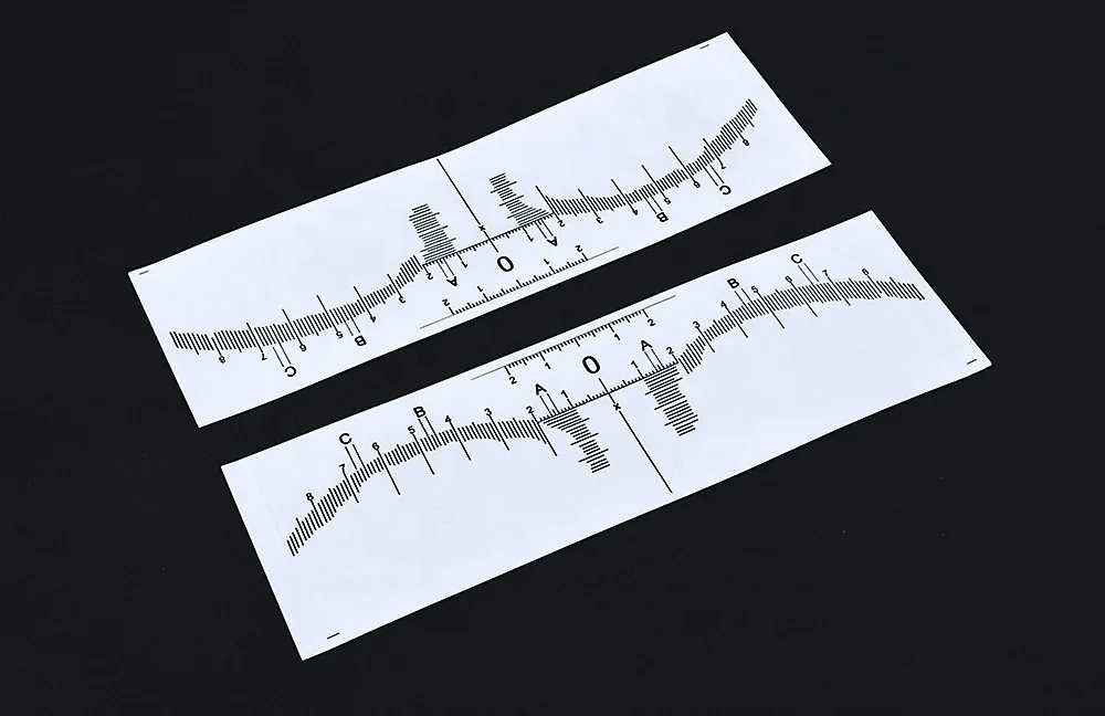 OEM Eyebrow Ruler Sticker Measuring Eyebrow Tool Strong Adhesive Eyebrow Stencil for Permanent Makeup