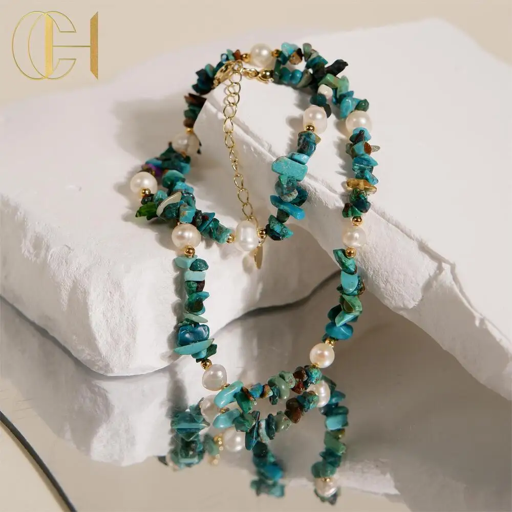 Колье из натурального кристалла