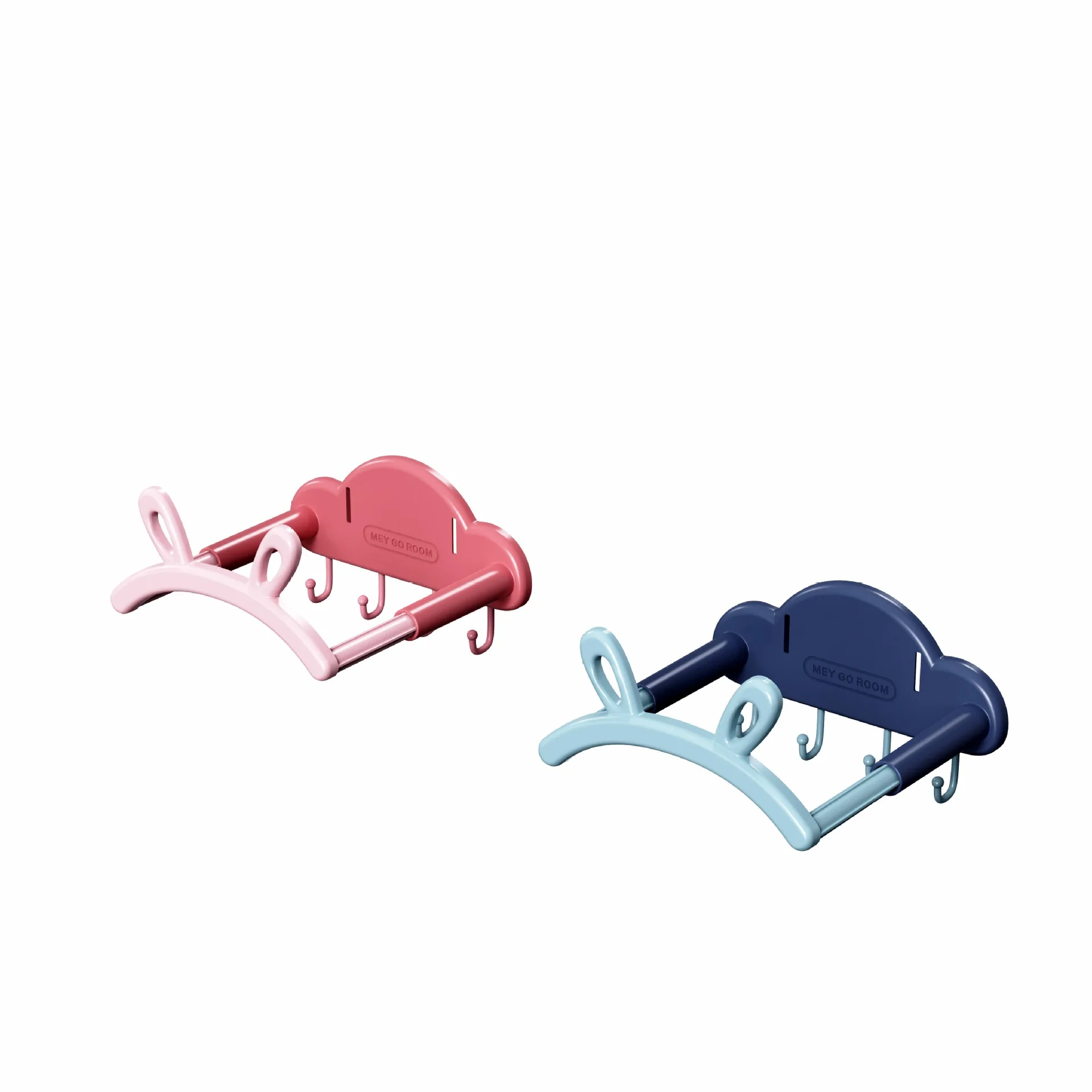 Rabbit retractable basin rack, bathroom without perforated storage hook