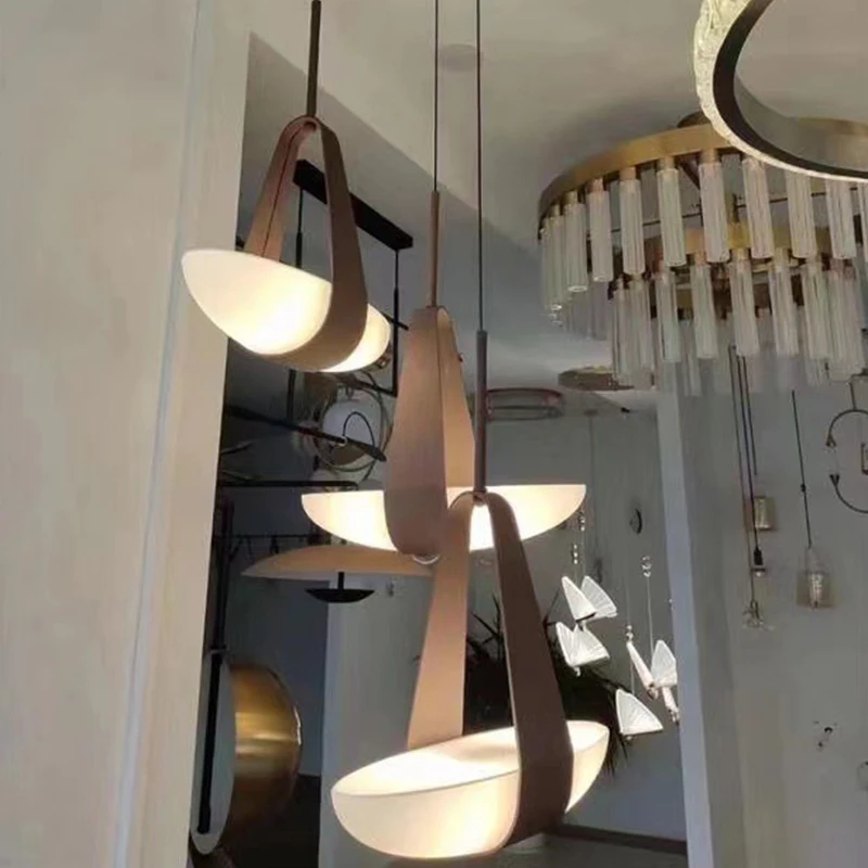 Nordic Style Modern Capsule Alabaster Lamp Indoor Decorative Kitchen Island Living Room Coffee Shop Luxury Pendant Lights