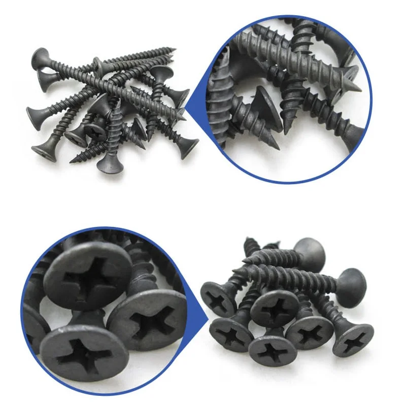 Coarse thread drywall screw assortment wood screws assortment quality black set self tapping screws sheetrock machine