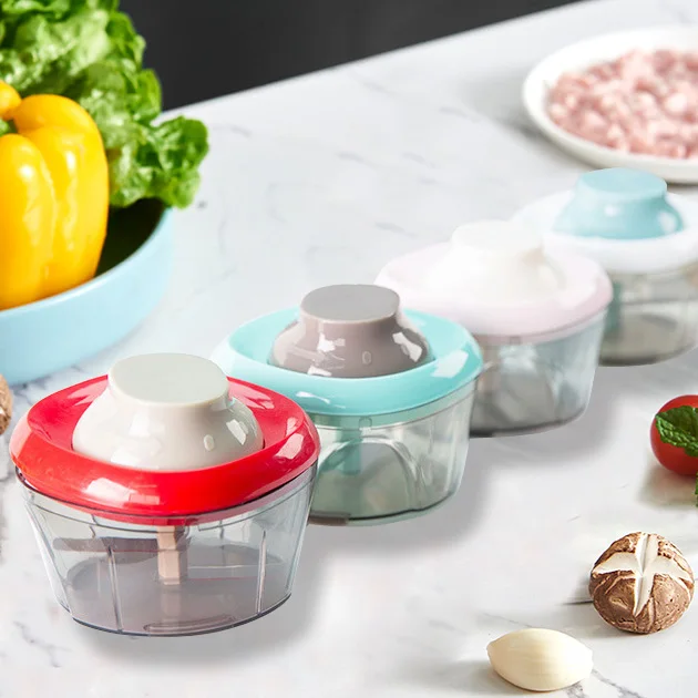 Hot Selling Product Multifunctional Manual Portable Plastic Garlic Mincer Garlic Mincer Kitchen Gadgets