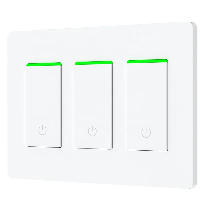 3 упаковки физических кнопок/пульт дистанционного управления/Голосовое управление Умный Wi-Fi переключатель tuya smart life switch 3 gang smart switch