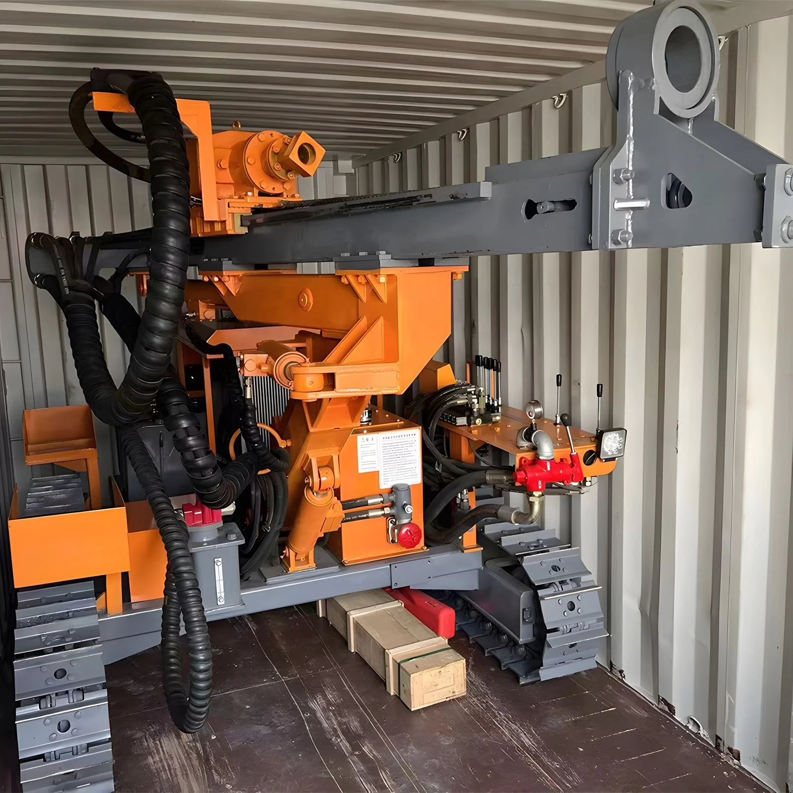 The Hole Crawler Mine Drilling Rig Dth Rotary Drill Rig Mining Drilling Rig With Air Compressor