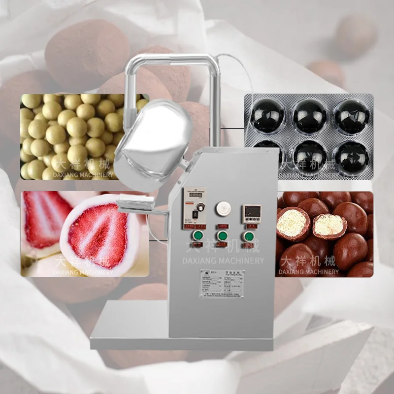 BY-400 Small Business Easy Operation Food Grade Almond Nut Sugar Coating Machine For Chocolate