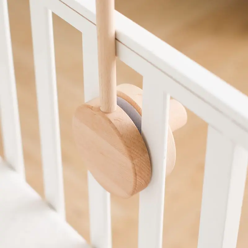OEM  New Products  Cartoon Bell Bracket Baby Bed Bell Wooden Baby Cot Mobile Wooden Mobile Holder For Bed