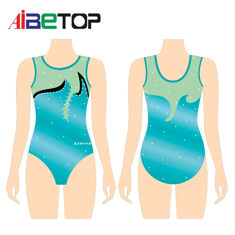 OEM Sportswear Type Supply Service Training Dancewear Adult Women Dancing Suit Colorful Mesh Gymnastic Leotard