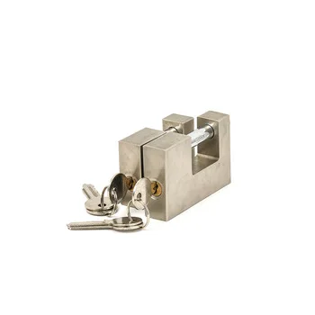 Big door lock hardened anti-cutting anti-rust heavy duty rectangular iron padlock