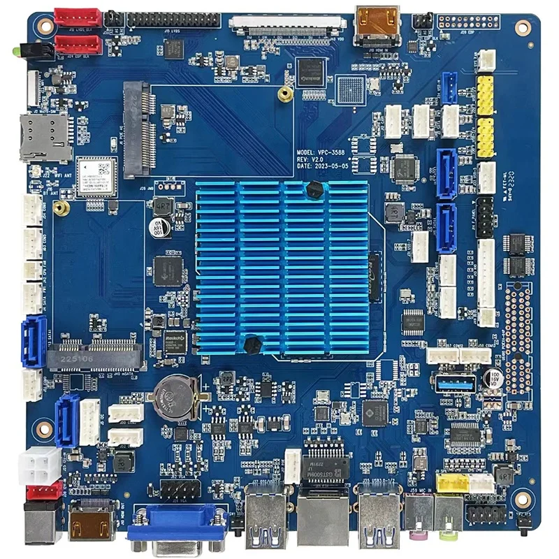 32GB RAM ANDROID BOARD RK3588 Octa Core NPU 6Tops support LVDS VbyOne HD 8K display 4G LTE WIFI6 Android linux motherboard