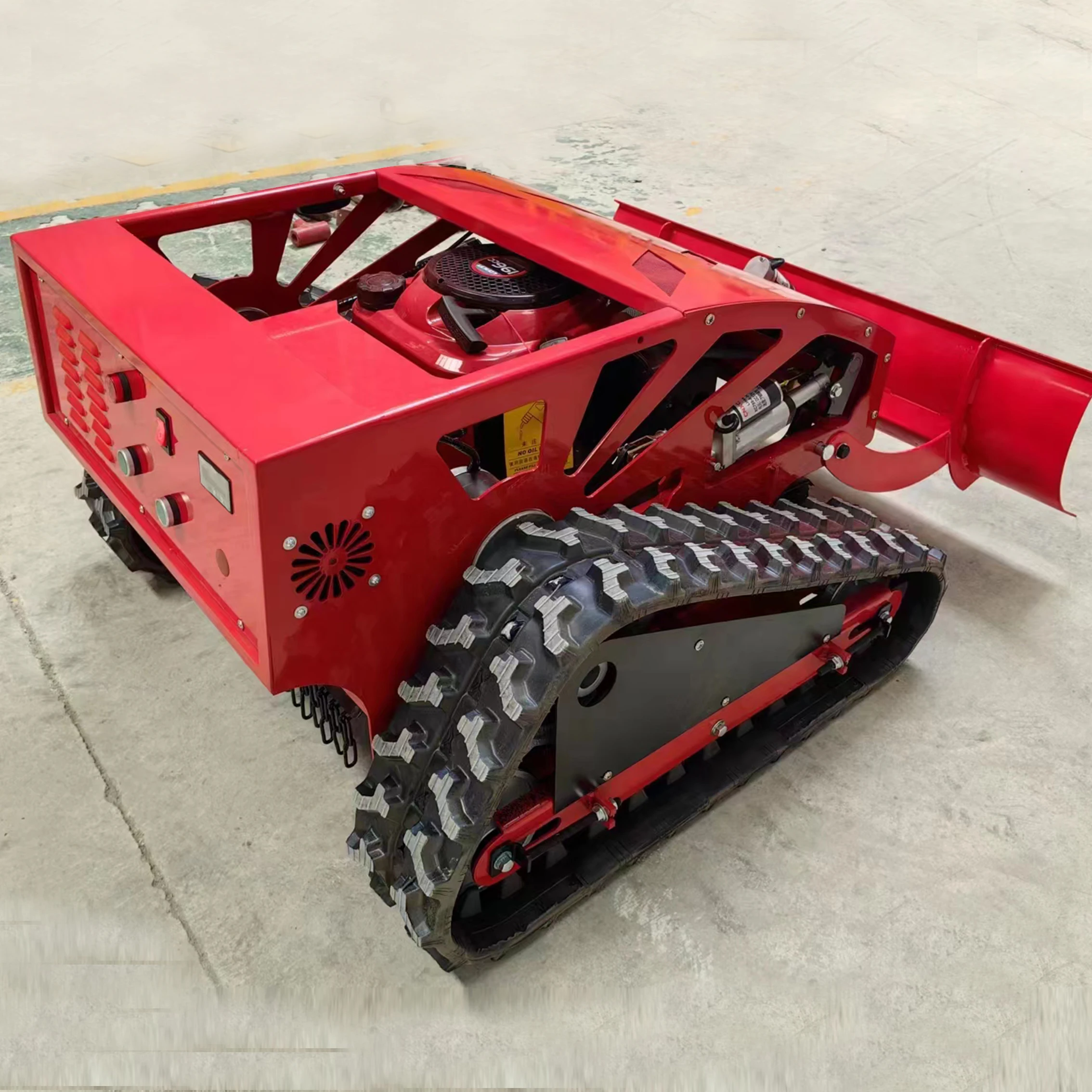 Combine Harvester Rotary Lawn Mower Track Electric Motor Remote Control Crawler Lawn Mower