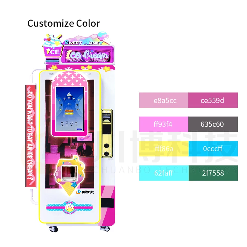 Automatic Ice-cream Making Machine Self Service Soft Ice Cream Vending Machine