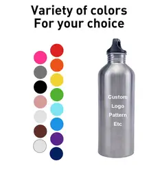 Многоразовая дорожная Герметичная Бутылка, экологически чистая Спортивная бутылка для воды для кемпинга, велосипеда, алюминиевая бутылка для воды на заказ 500 мл