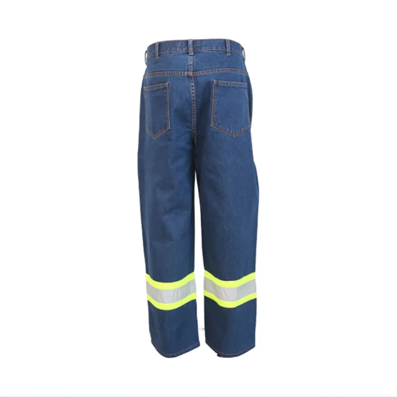 Reflective Jeans Flame Retardant Welding Safety Clothing  Men Work Cloth for Electric Eelding Workshop