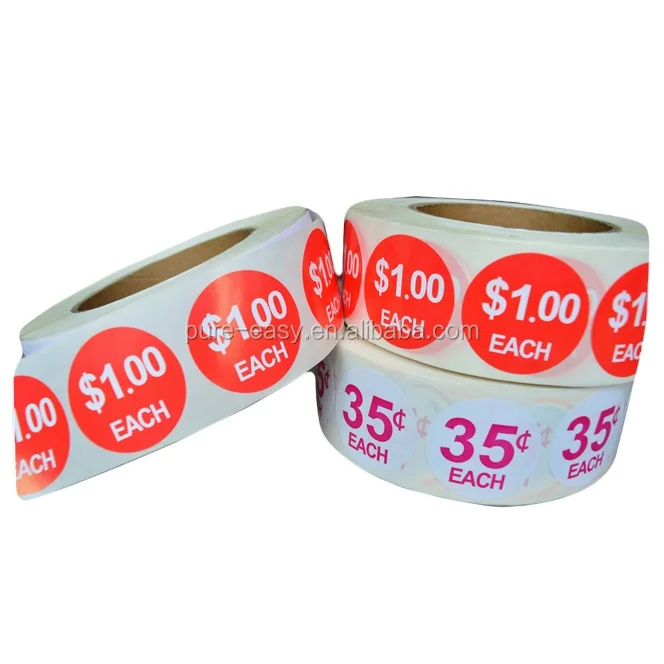 Custom Waterproof Retail Store Price Tag and Sticker