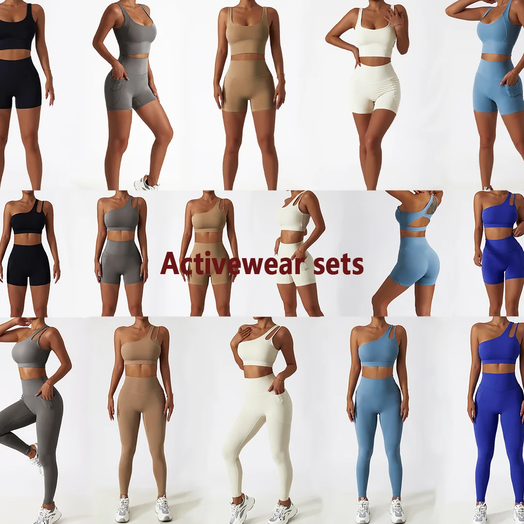 2022 Factory Sale  Superior Quality High Waist Gym Fitness Tummy Control Yoga Sets  Eco-friendly recycle fabric sportswear