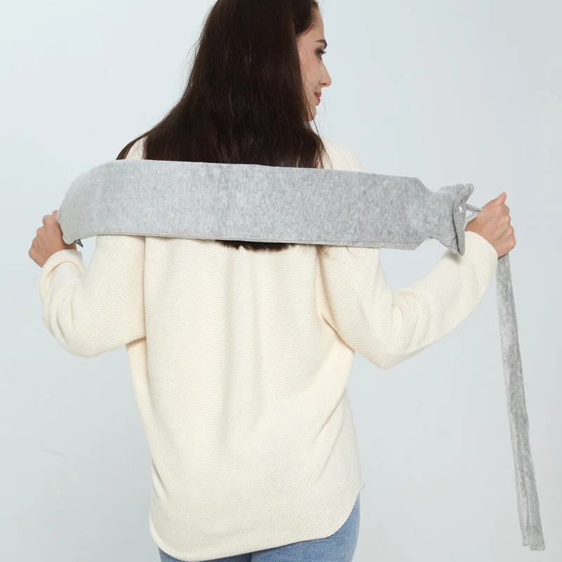 Long hot water bag warm back warm shoulders and warm bed water injection large hot water bottle with cover