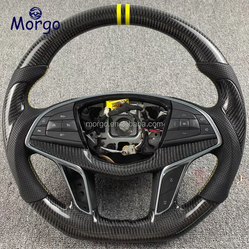 For Cadillac steering wheel Custom XT5 carbon steering wheel CT6 XT4 XT6 ATS XTS SRX SLS CT4 CT5 XT5 steering wheel custom
