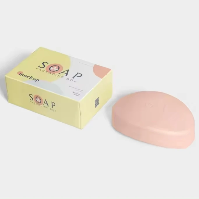 Small Folding Soap Box Packaging with Logo Printed for Skin Care Product Customized Eco Shipping Boxes Packaging for Bar Soap