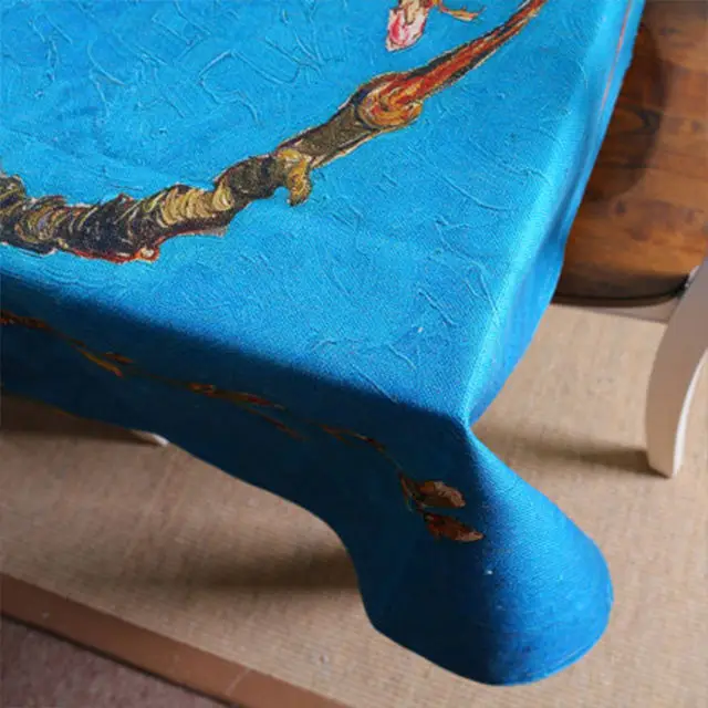 JSMART Manufacture Big Size Water Repellant Promotional Table Cloth Sublimation Printing Fabric Tablecloth